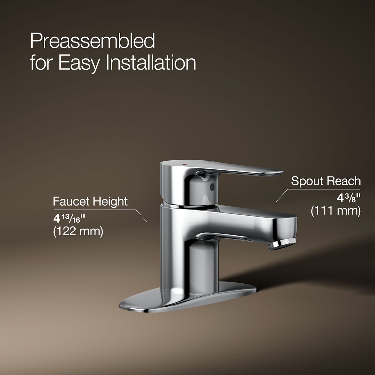 July® Single-handle bathroom sink faucet, 1.2 gpm