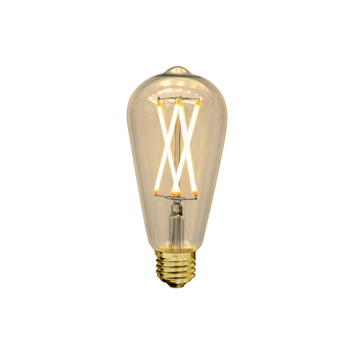 3 Pack E26 ST64 Amber 6W 800LM