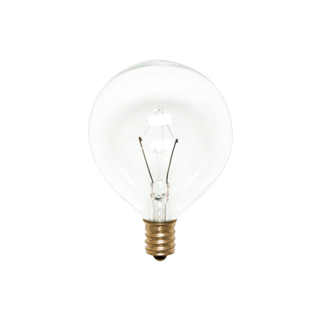 Renwil 3 Pack E12 G16 Clear globe LED bulb, 5W 320LM