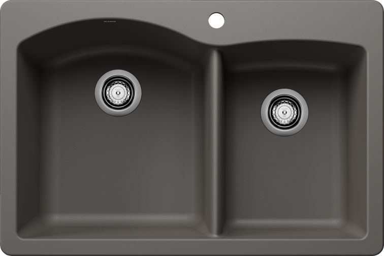 Blanco Diamond 1 3/4 Kitchen Sink — Volcano Gray Finish