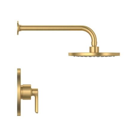 Studio® S 1.8 gpm/6.8 L/min  Shower Trim Kit With Rain Showerhead, Double Ceramic Pressure Balance Cartridge With Lever Handle