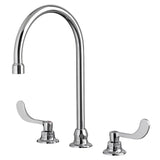 Monterrey® 8-Inch Widespread 8-inch Reach Gooseneck Faucet With Wrist Blade Handles 1.5 gpm/5.7 Lpm