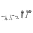 Chrome Fast-Fill Tub Filler With Shower Wand and Diverter 3/4-Inch (19 mm) Valves