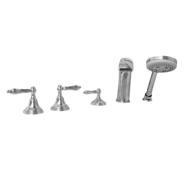 Chrome Fast-Fill Tub Filler With Shower Wand and Diverter 3/4-Inch (19 mm) Valves