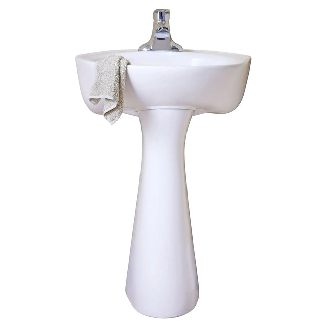 Cornice Center Hole Only Pedestal Sink Top and Leg Combination