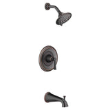 Estate 2.5 gpm/9.5 L/min Tub and Shower Trim Kit With 3-Function Showerhead, Double Ceramic Pressure Balance Cartridge With Lever Handle
