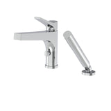 2-piece deckmount tub filler with handshower