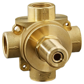 3-Way In-Wall Diverter Rough-In Valve With 3 Discrete Functions