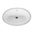 Ovalyn Small Under Counter Sink With Glazed Underside