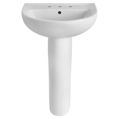 22-Inch Evolution 8-Inch Widespread Pedestal Sink Top and Leg Combination
