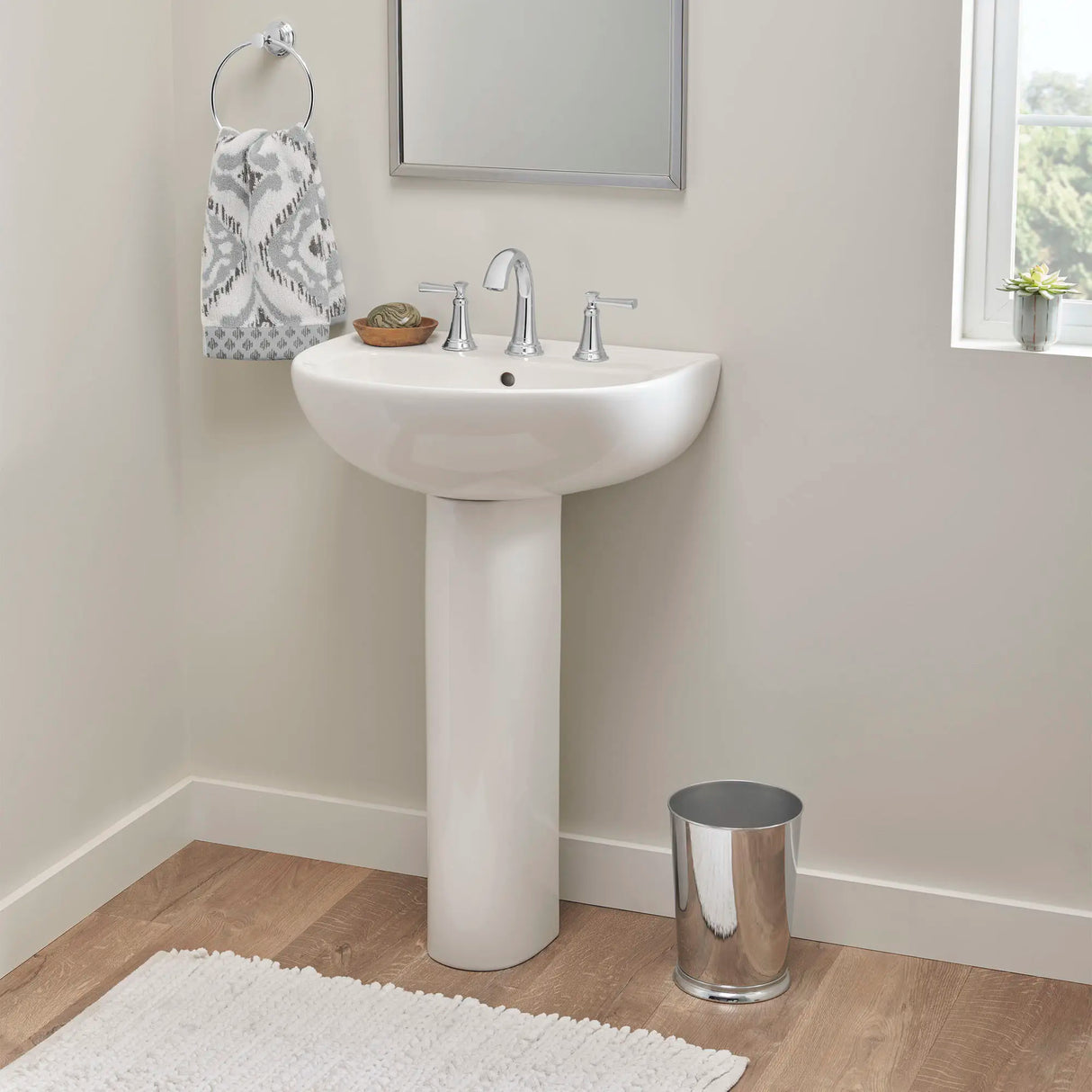 22-Inch Evolution 8-Inch Widespread Pedestal Sink Top and Leg Combination