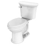 Heritage VorMax® Two-Piece 1.28 gpf/4.8 Lpf Chair Height Elongated Toilet Less Seat