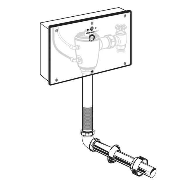 Ultima Selectronic Concealed Toilet Flush Valve with Wall Box, Base Model, Piston-Type, 1.1 gpf/4.2 Lpf