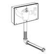 Ultima Selectronic Concealed Toilet Flush Valve with Wall Box, Base Model, Piston-Type, 1.28 gpf/4.8 Lpf