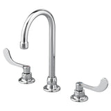 Monterrey® 8-Inch Widespread Gooseneck Faucet With Wrist Blade Handles 0.5 gpm/1.9 Lpm With Flexible Underbody