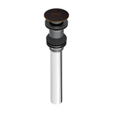 Push Pop-up Drain Without Overflow