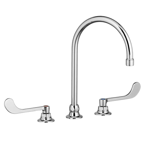 Monterrey® 8-Inch Widespread Gooseneck Faucet With 6-inch Wrist Blade Handles 1.5 gpm/5.7 Lpm