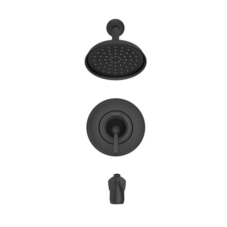 Glenmere 1.8 gpm/6.8 L/min Tub and Shower Trim Kit With Water-Saving Showerhead, Double Ceramic Pressure Balance Cartridge With Lever Handle