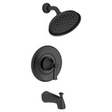 Glenmere 1.8 gpm/6.8 L/min Tub and Shower Trim Kit With Water-Saving Showerhead, Double Ceramic Pressure Balance Cartridge With Lever Handle