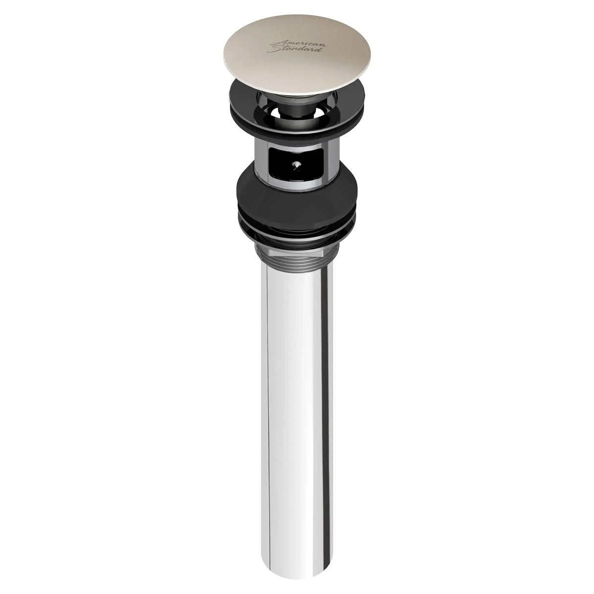 Push Pop-up Drain With Overflow