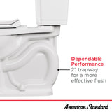 H2Option® Two-Piece Dual Flush 1.28 gpf/4.8 Lpf and 0.92 gpf/3.5 Lpf Standard Height Elongated Toilet With Liner Less Seat