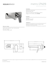 Wallmount lavatory faucet