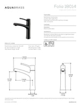 Single-hole lavatory faucet