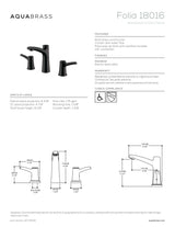 Widespread lavatory faucet
