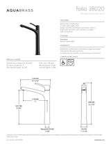 Tall single-hole lavatory faucet
