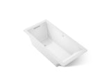 Underscore® 66" x 32" drop-in Heated BubbleMassage™ air bath with Bask® heated surface