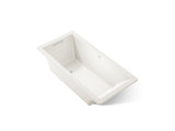 Underscore® 66" x 32" drop-in Heated BubbleMassage™ air bath with Bask® heated surface