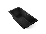 Underscore® 72" x 36" drop-in Heated BubbleMassage™ air bath with Bask® heated surface
