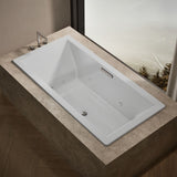 Underscore® 72" x 36" drop-in heated whirlpool bath