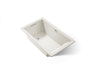 Underscore® 60" x 36" drop-in bath with Bask® heated surface