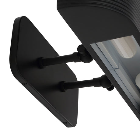 Close-up of the Saba picture light backplate and mounting arms