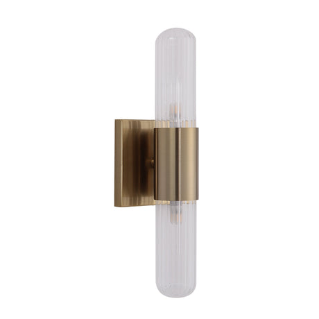 Renwil Chiara 2-light wall sconce side angle showing the wall canopy