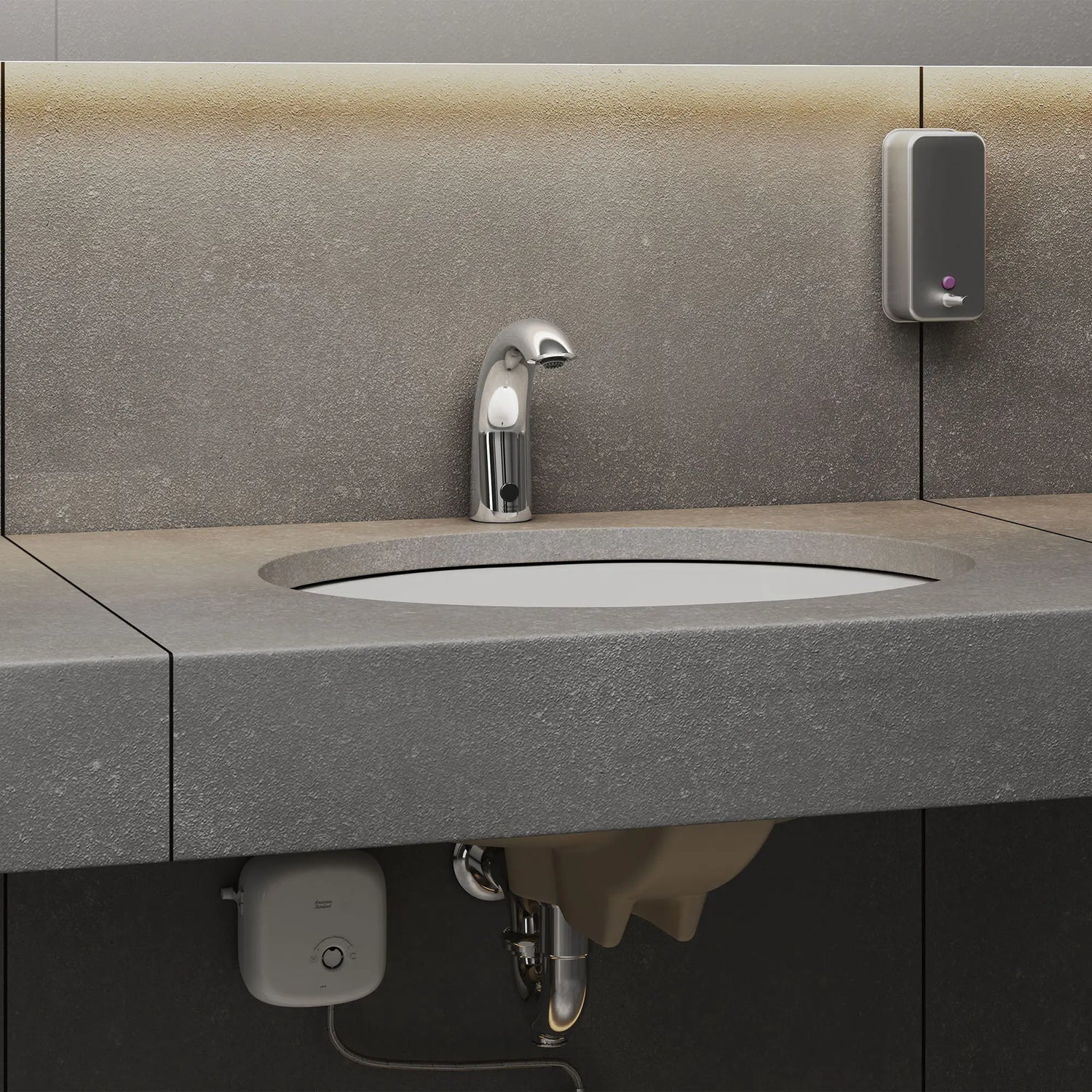Selectronic® Cast Touchless Metering Faucet, Base Model, 0.35 gpm/1.3 Lpm