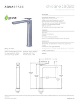 Tall single-hole lavatory faucet