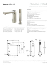 2-piece deckmount tub filler with handshower