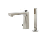 2-piece deckmount tub filler with handshower