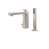 2-piece deckmount tub filler with handshower