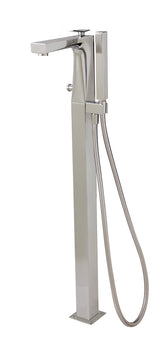 Floormount tub filler with handshower