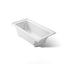 Archer® 60" x 30" alcove bath with Bask® heated surface, left drain