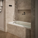 Archer® 60" x 30" alcove bath with Bask® heated surface, left drain