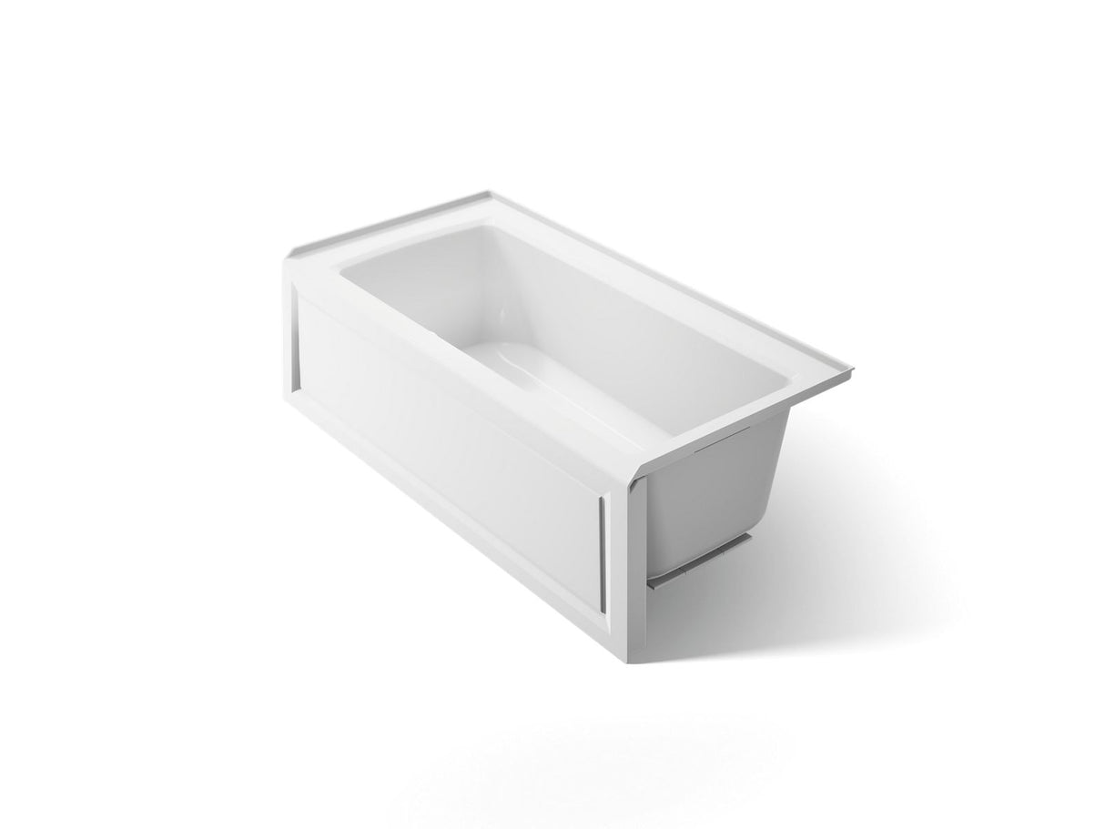 Archer® 60" x 30" alcove bath with Bask® heated surface, right drain