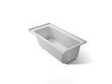 Archer® 60" x 30" alcove bath with Bask® heated surface, right drain