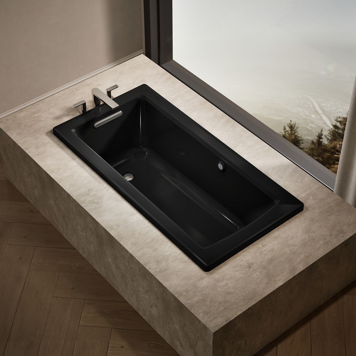 Archer® 60" x 30" drop-in bath with Bask® heated surface