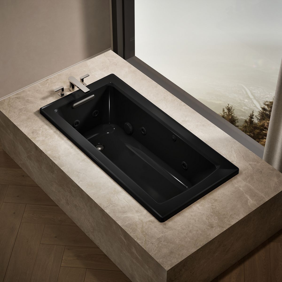 Archer® 60" x 30" drop-in whirlpool bath