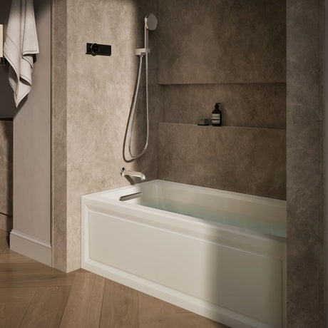 Archer® 60" x 30" alcove Heated BubbleMassage™ air bath, left drain