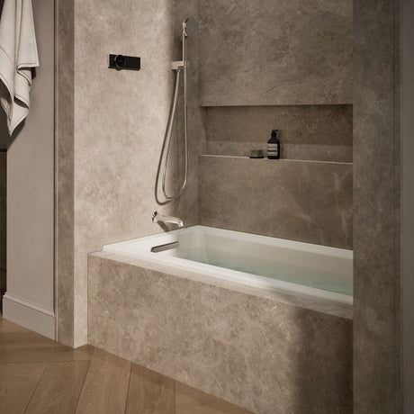 Archer® 60" x 30" alcove Heated BubbleMassage™ air bath, left drain